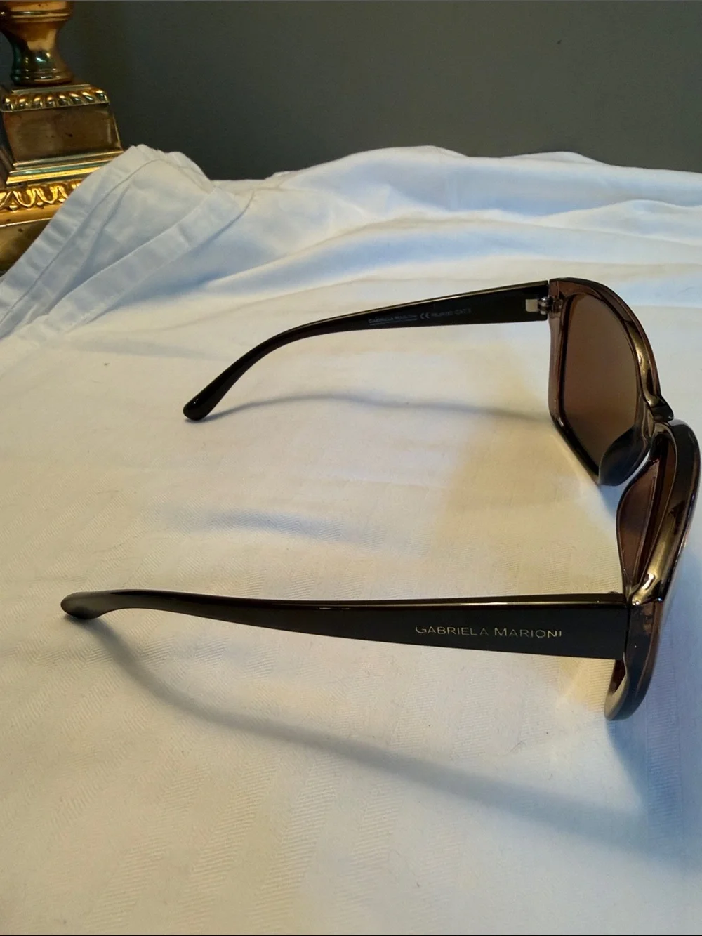 GABRIELA MARIONI Women's Brown Sunglasses - Polarized Style